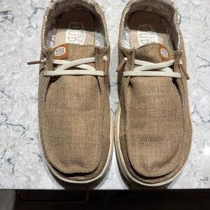 Hey Dude Tan Slip-On Loafers